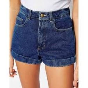 authentic American apparel high waisted jean short